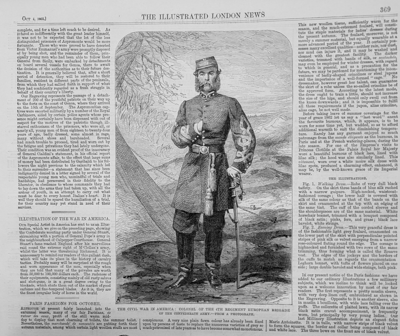 Colonel of 4th regt